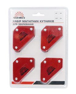 Уголоки магнитные для сварки (4 шт) Vitals 4 кг 45, 90, 135 градусов 38048-050 фото