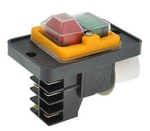 Кнопка циркулярної пилки Bosch PTS 10 аналог 1619PA3172 6 бічних контактів пластина 56*88 мм CK-5-11 145286-1352 фото
