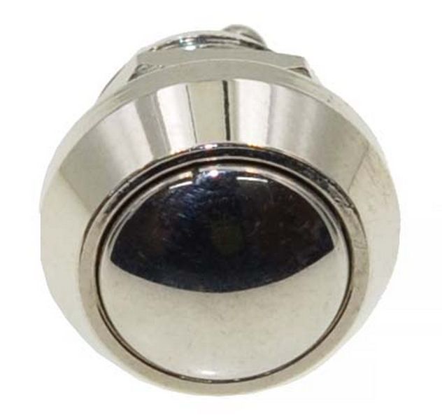 Кнопка антивандальная d18mm різьблення 12mm h17mm 2 контакти під гвинт 00798-502 фото