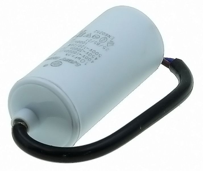 Конденсатор Last One 10 мкф дріт HY12 CBB-60H (30*62 мм) 473408-360 фото