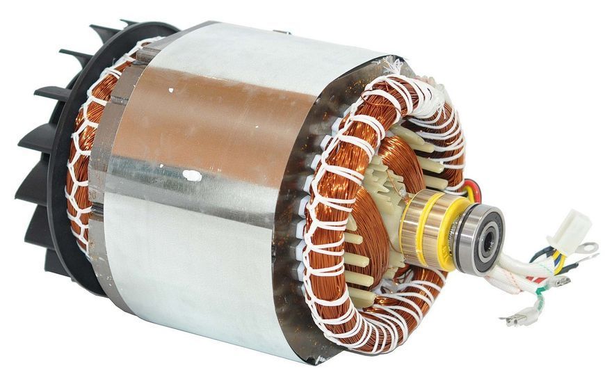 Електродвигун у зборі (якір+статор) генератора 168F (2,5 kWt 380V) 452784-1646 фото
