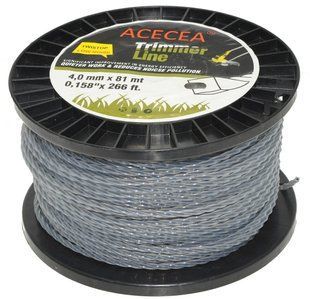 Ліска косильна спіраль d4 мм 3 LB (81 м) з кордом 50866-255 фото