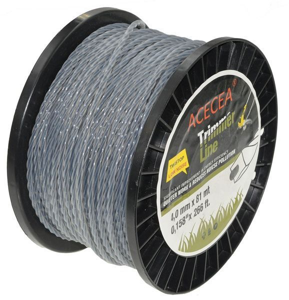 Ліска косильна спіраль d4 мм 3 LB (81 м) з кордом 50866-255 фото