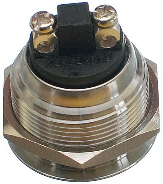 Кнопка антивандальная d25mm різьблення 22mm h26mm 2 контакти під гвинт 69012-569 фото