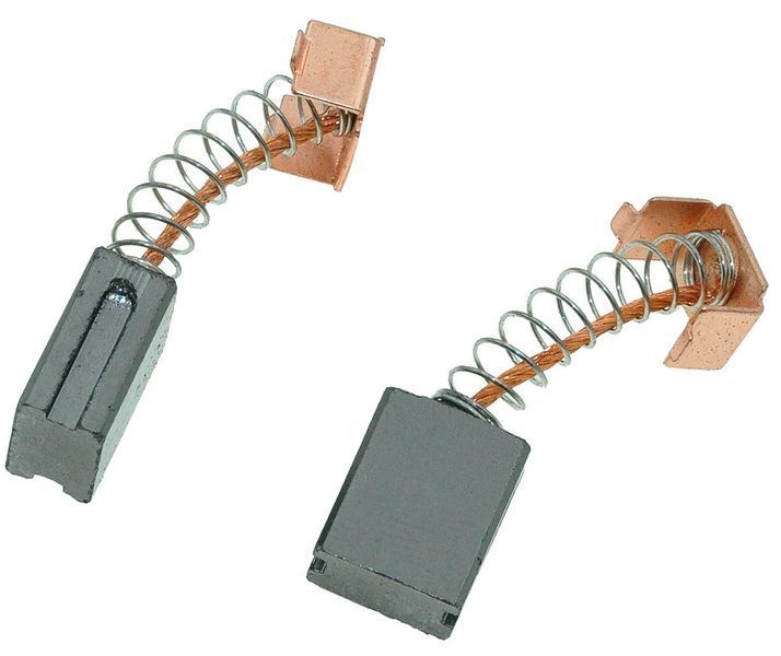 Щетки 6х10х12 2 реза пружина защелка Интерскол 125/900 399274-301 фото