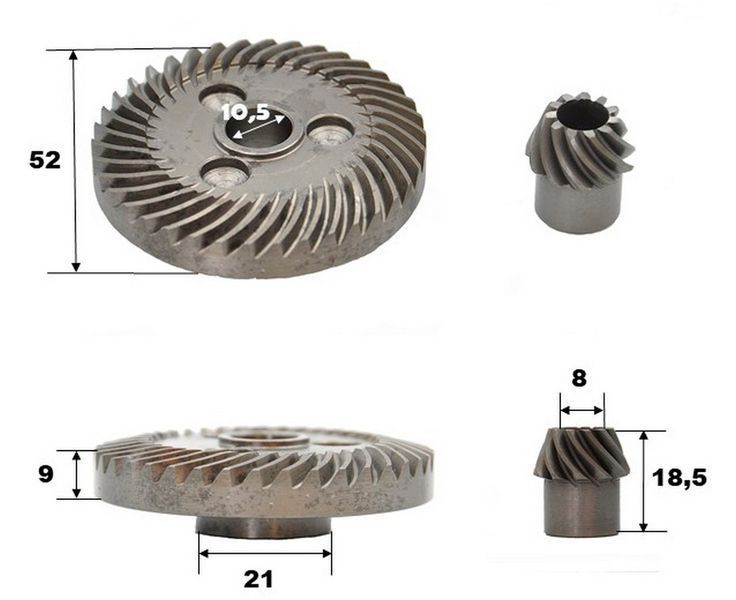 Пара болгарки УШМ Black&Decker KG85 d1 10,5*52 / d2 /8*17 h18,5 134607-4293 фото