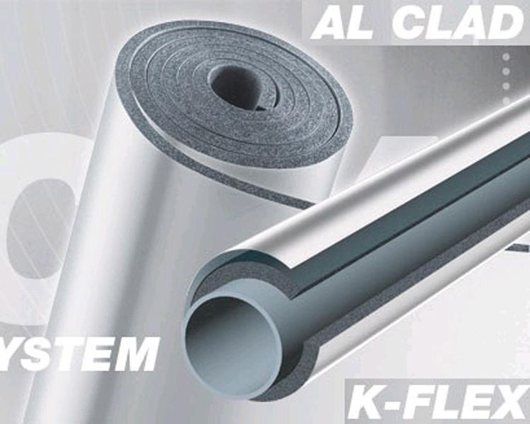 Рулон K-FLEX 13x1000-14 ST AL CLAD (14м.кв) 1572396483 фото