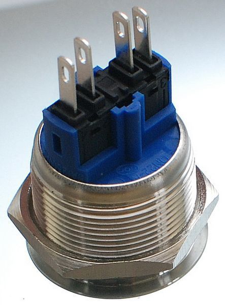 Кнопка антивандальна d25mm різь 22 mm h30 mm 4 контакти 326703-568 фото