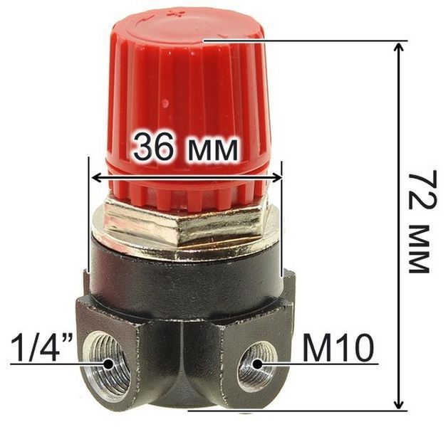 JB. Редуктор компрессора резьба 3*1/4 - М10 (качество) 81675-206 фото
