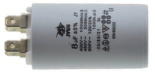 Конденсатор JYUL CBB-60H 8мкф - 450 VAC клеммы (35*61 mm) 64544-121 фото