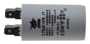 Конденсатор JYUL CBB-60H 3.75 мкф &mdash; 450 VAC клеми (30*51 mm) 47613-252 фото