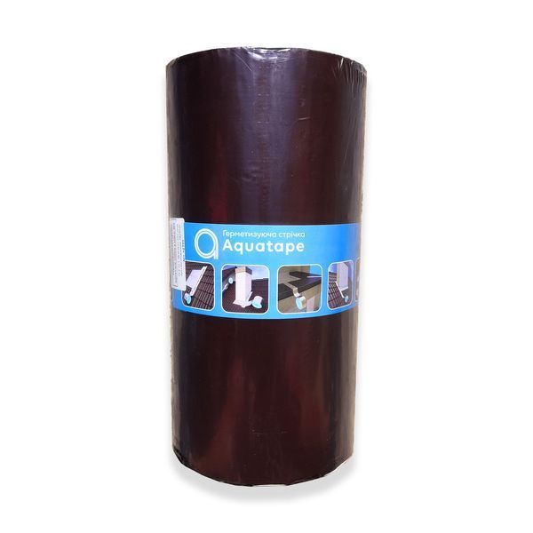 Битумная Лента СТК 300 мм х 10 м ALU+Brown RAL 8017 62799 фото