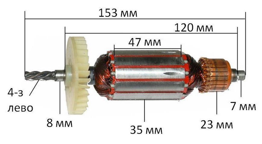 Якорь Лобзик Craft-Tec 650 / 750 (155*35 4-з /лево) 27056-669 фото