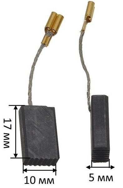 Щітки Bosch A - 77 1 клас відстріл 5х10х17 дріт клема 1607014176 90293-561 фото
