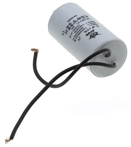 Конденсатор JYUL CBB-60L 5мкф - 450 VAC болт + дроту(30*59 mm) 64575-152 фото