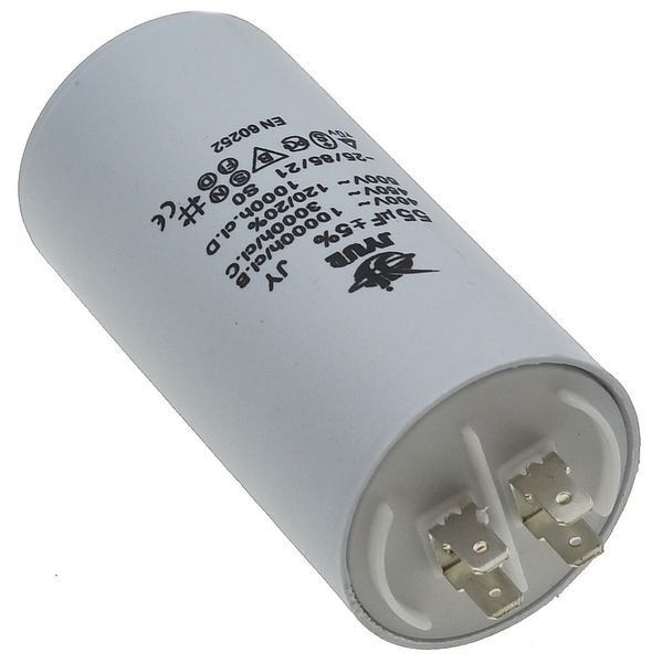 Конденсатор JYUL CBB-60H 55 мкф &mdash; 450 VAC клеми (50*100 mm) 64560-137 фото