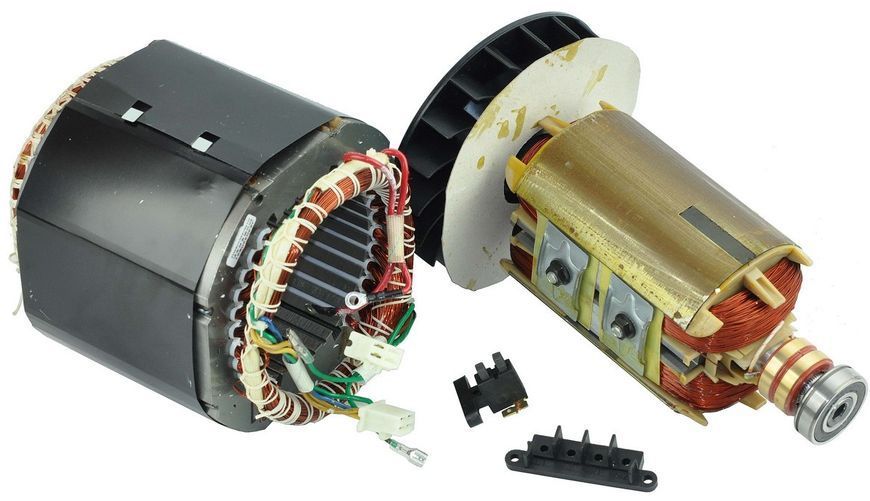 Электродвигатель в сборе (якорь+статор) генератора 188F (5.0 kWt 380V) 249193-1286 фото