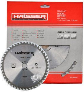 Пильный диск по дереву Haisser 300х32 48 зуб - 1 шт 81884-013 фото