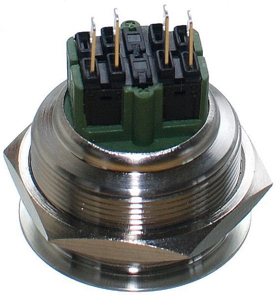 Кнопка антивандальная d34mm різьблення 30mm h32mm 4 контакти 82534-587 фото