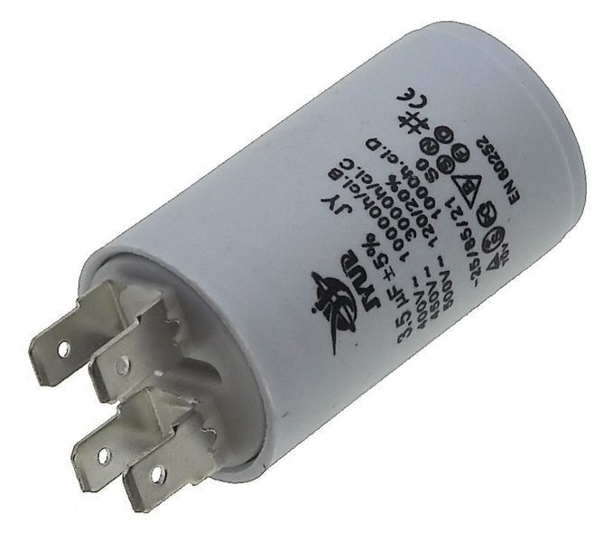 Конденсатор JYUL CBB-60H 3,5мкф - 450 VAC клеми(30*51 mm) 64538-115 фото