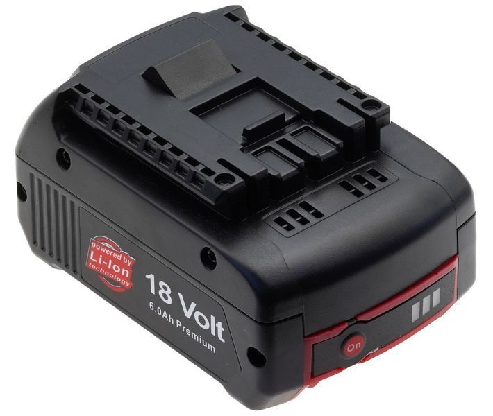 Аккумулятор шуруповерта Bosch Li-Ion 18V 6.0 Ah аналог 1600A004ZN 21804-824 фото