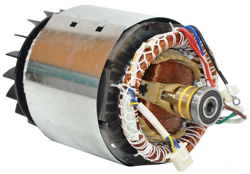 Электродвигатель в сборе (якорь+статор) генератора 188F (6,0 kWt 380V) 452218-1647 фото