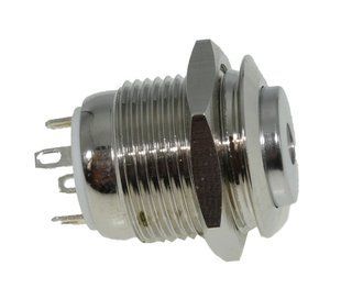 Кнопка антивандальная d18mm резьба 16mm h20mm 4 контакта индикация 80499-534 фото