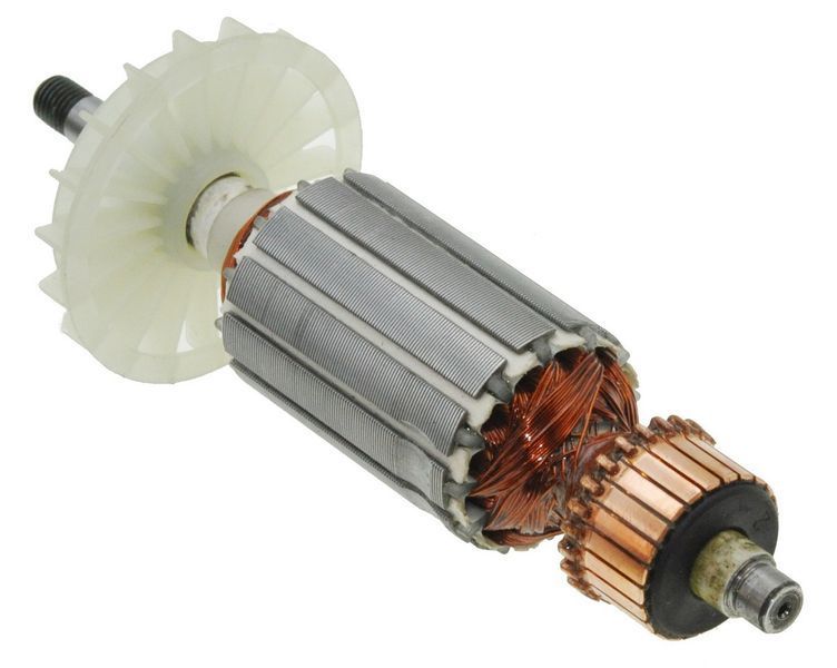 Якорь болгарка DWT WS08-115/WS08-125/WS08-115V/WS08-125V/WS08-115T/WS08-125T (161*35 посадка 8мм) 56336-1143 фото