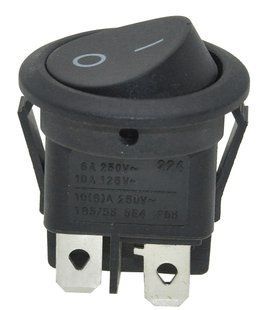 Тумблер круглый 2 положения 4 контакта d23 mm 00976-681 фото