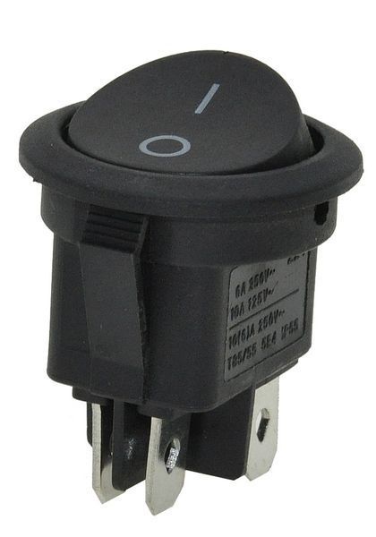 Тумблер круглый 2 положения 4 контакта d23 mm 00976-681 фото