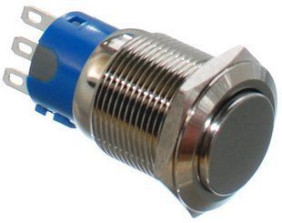 Кнопка антивандальная d22mm резьба 19mm h33mm 2 положения 3 контакта 69011-553 фото