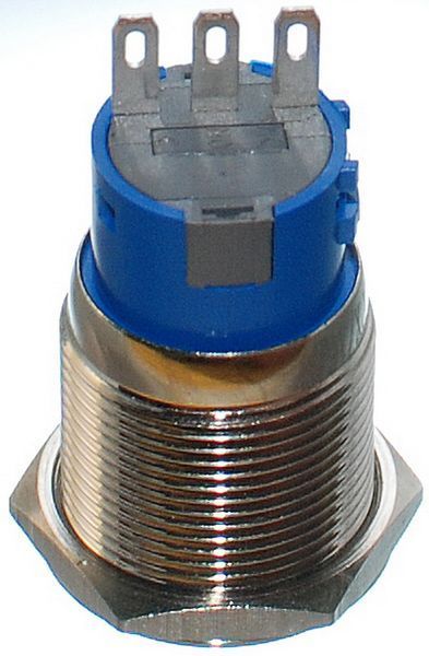 Кнопка антивандальная d22mm резьба 19mm h33mm 2 положения 3 контакта 69011-553 фото