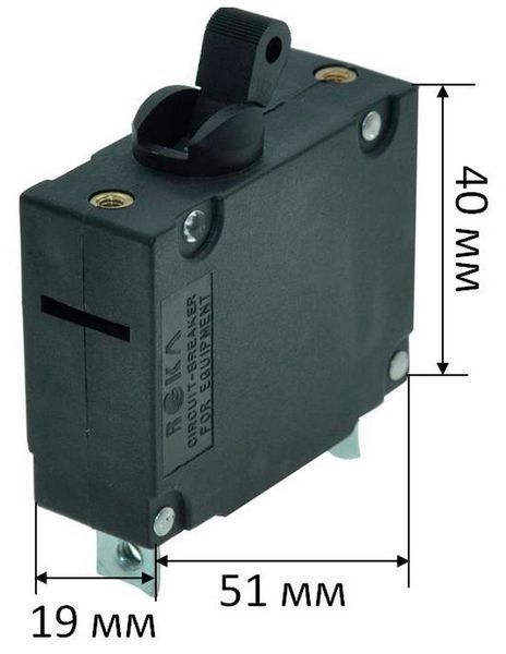 Кнопка автомат бензогенератора (23А/ 230V) 93582-505 фото