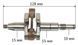 Коленвал бензопилы VJ Parts для St MS-180 L128 посадки d15 палец 10мм 11320300402 531906-009 фото 2