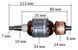 Якорь шлифмашины DeWalt 411 ( 113*34 шлиц 7мм) 578863-01 26693-306 фото 2