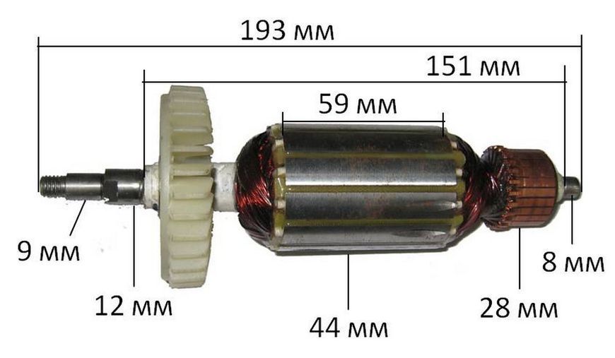 Якір болгарка Craft BWS 180 1300Вт( 193*44 шліц 9мм) 26871-486 фото