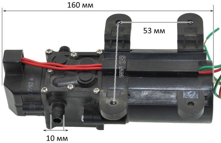 Міні насос (12V, 7,0 Bar) у зборі для обприскувача 83749-494 фото