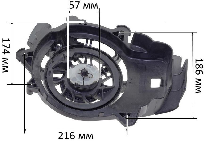 Стартер двигуна Briggs&Stratton серія 675 EXI для газонокосарок ST RM 545 (594062) 68298-353 фото