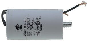 Конденсатор JYUL CBB-60L 20мкф - 450 VAC болт + дроту(40*70 mm) 64583-160 фото
