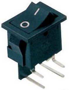 Тумблер 2 положення 4 контакти кутових 15*21 mm 6A 00890-595 фото