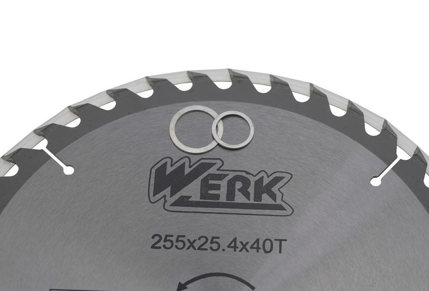 Пильный диск по дереву Werk 255х25.4 40 зуб. - 1 шт 82009-046 фото
