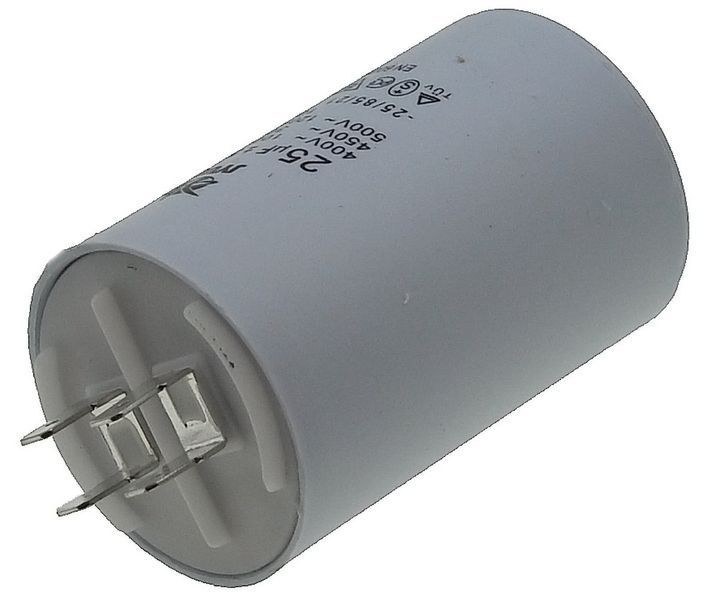 Конденсатор JYUL CBB-60H 25мкф - 450 VAC клеммы (45*70 mm) 64554-131 фото