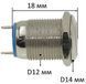 Кнопка антивандальная d14mm резьба 12mm h18mm 2 контакта 77805-508 фото 2