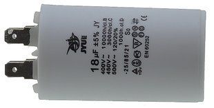 Конденсатор JYUL CBB-60H 18 мкф &mdash; 450 VAC клеми (40*70 mm) 64552-129 фото