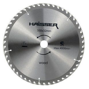 Пильный диск по дереву Haisser 350х32 50 зуб - 1 шт 82026-014 фото
