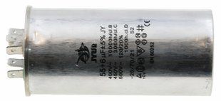 Конденсатор JYUL CBB-65 55+6мкф - 450 VAC алюминий (55*107 mm) 44626-279 фото