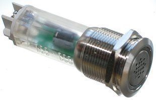Зуммер антивандальный d22mm резьба 19mm h56mm 2 контакта под винт индикация 76717-562 фото