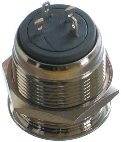 Кнопка антивандальная d22mm резьба 19mm h23mm 2 положения 4 контакта индикация 76322-556 фото