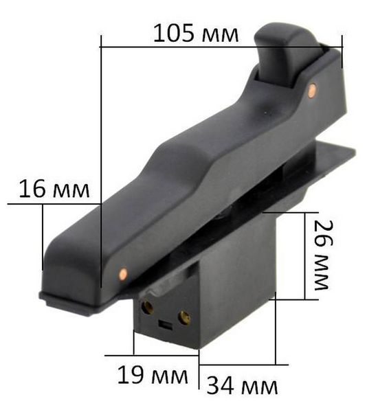 Кнопка болгарка Wintech 180 753637-355 фото