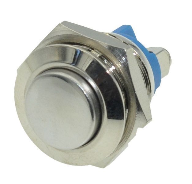 Кнопка антивандальная d18mm різьблення 16mm h25mm 2 контакти під гвинт 00816-520 фото
